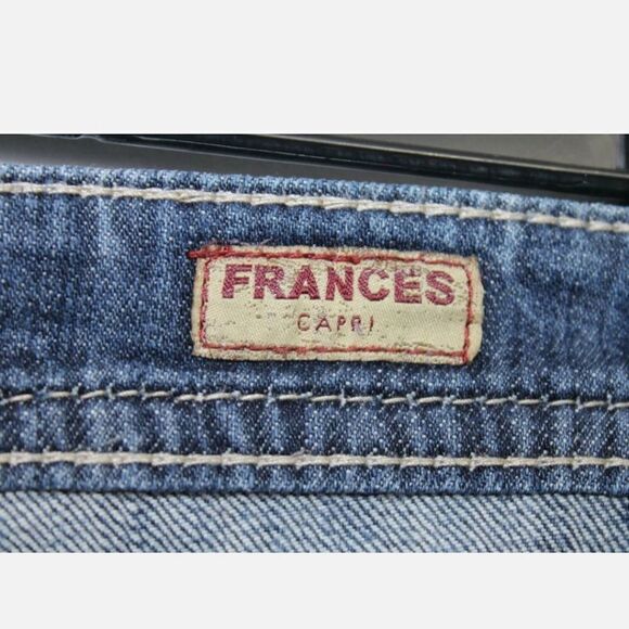 Silver Frances Capri Jeans Womens 28 Distressed Medium Wash Low Rise - Picture 10 of 12